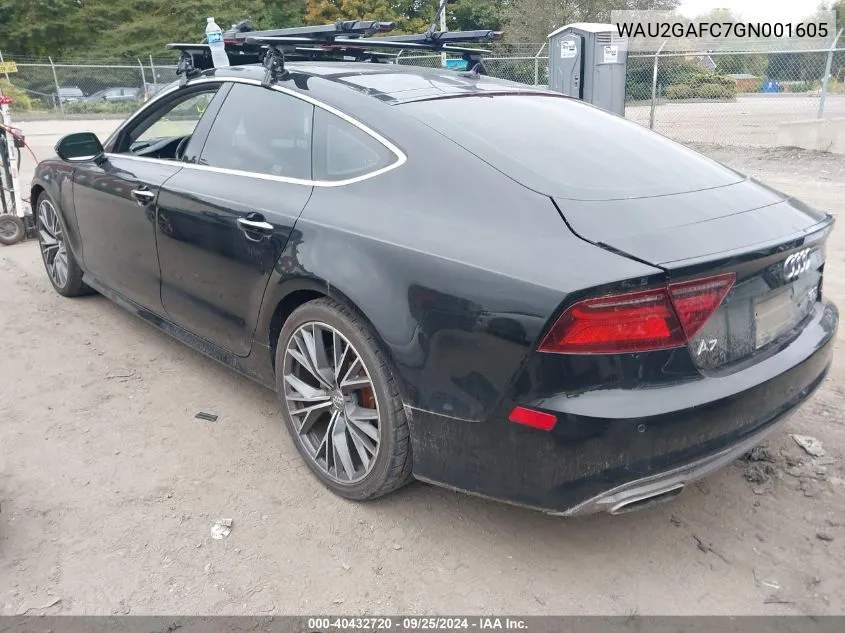 2016 Audi A7 3.0T Premium Plus VIN: WAU2GAFC7GN001605 Lot: 40432720