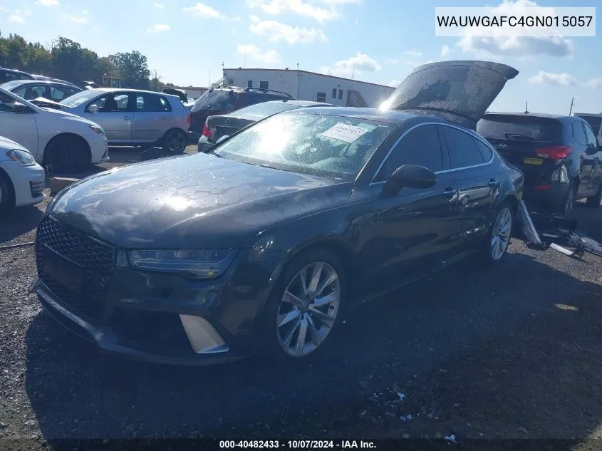 2016 Audi A7 3.0T Premium Plus VIN: WAUWGAFC4GN015057 Lot: 40482433