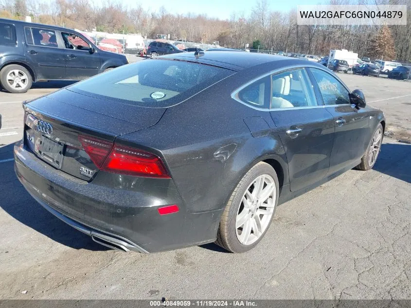 2016 Audi A7 3.0T Premium Plus VIN: WAU2GAFC6GN044879 Lot: 40849059