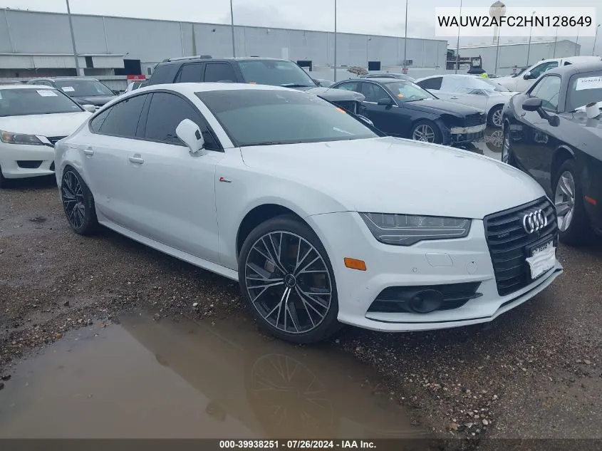 2017 Audi A7 3.0T Premium Plus VIN: WAUW2AFC2HN128649 Lot: 39938251