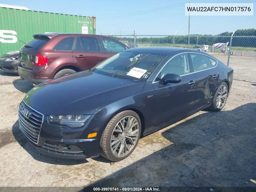 2017 Audi A7 3.0T Premium Plus VIN: WAU22AFC7HN017576 Lot: 39970741