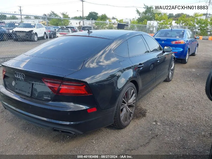 2017 Audi A7 3.0T Premium Plus VIN: WAU22AFCXHN018883 Lot: 40193486