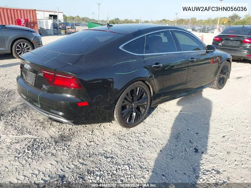 2017 Audi A7 3.0T Premium Plus VIN: WAUW2AFC3HN056036 Lot: 40458253