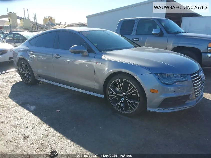 2018 Audi A7 3.0T Premium Plus VIN: WAUW3AFC1JN026763 Lot: 40779027