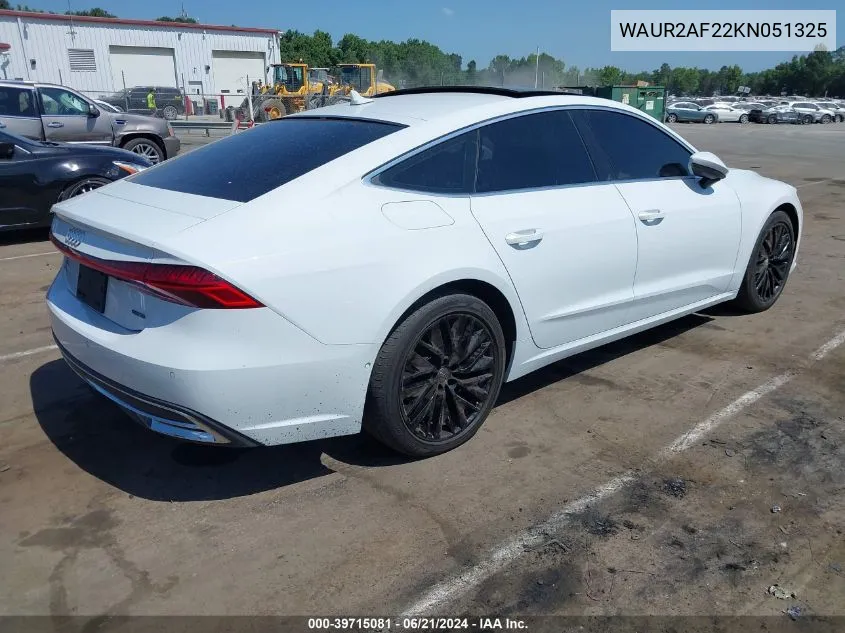 2019 Audi A7 55 Premium VIN: WAUR2AF22KN051325 Lot: 39715081