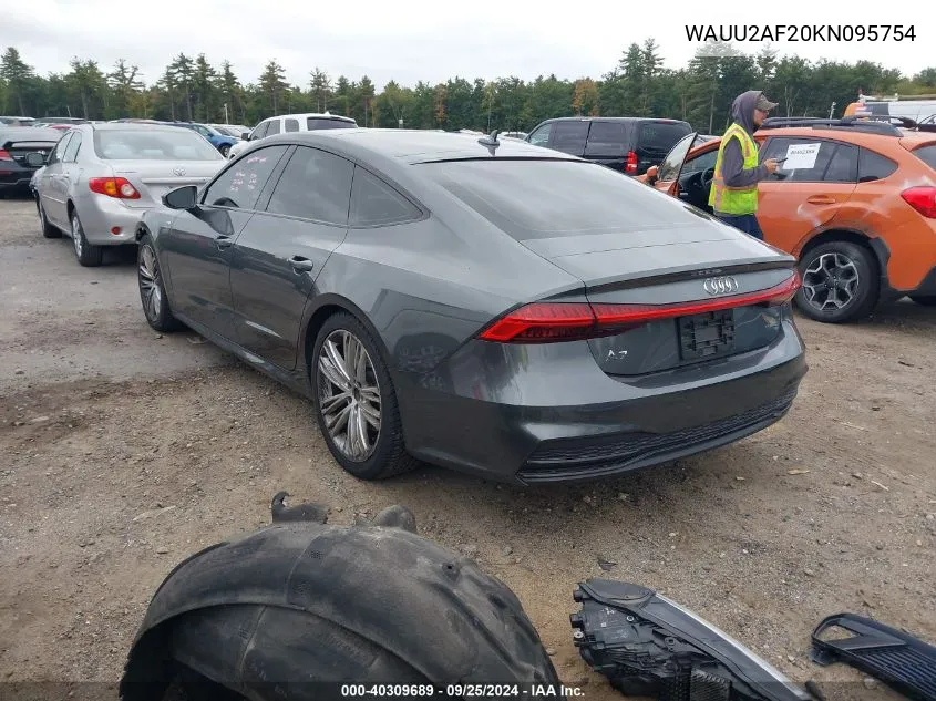 2019 Audi A7 55 Premium VIN: WAUU2AF20KN095754 Lot: 40309689