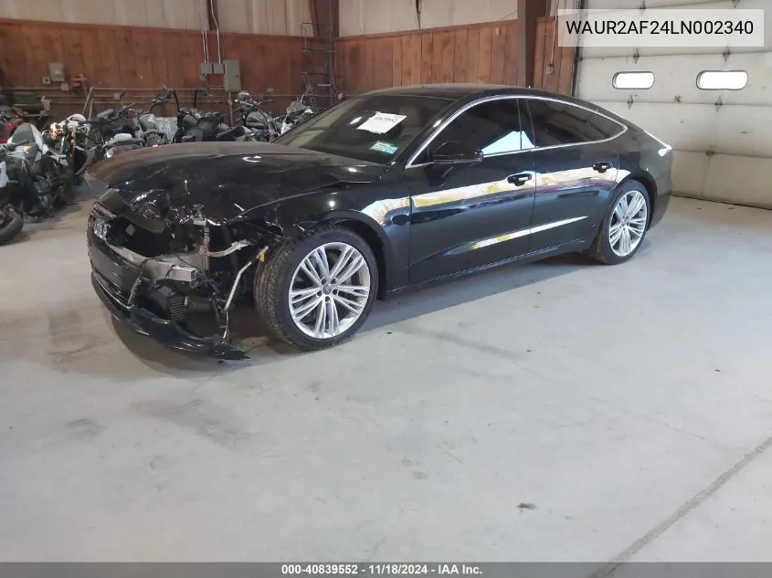 2020 Audi A7 Sportback Premium Plus 55 Tfsi Quattro S Tronic VIN: WAUR2AF24LN002340 Lot: 40839552