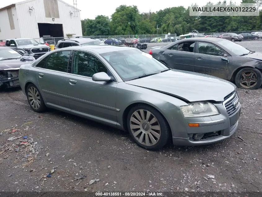 WAULL44EX6N012229 2006 Audi A8 4.2 Quattro