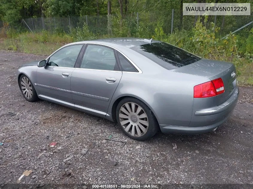 WAULL44EX6N012229 2006 Audi A8 4.2 Quattro