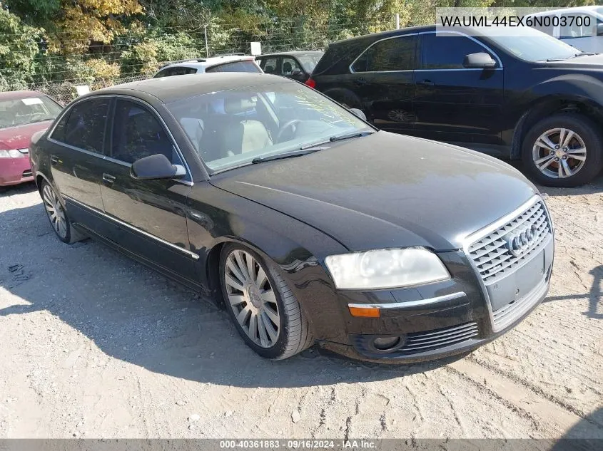 2006 Audi A8 L 4.2 VIN: WAUML44EX6N003700 Lot: 40361883