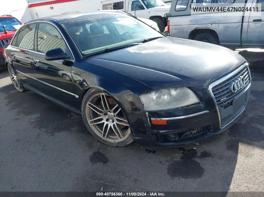 2007 Audi A8 L 4.2 VIN: WAUMV44E47N024411 Lot: 40756360