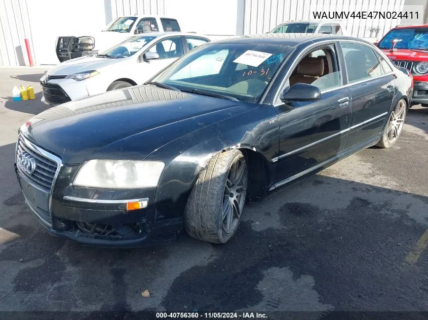 2007 Audi A8 L 4.2 VIN: WAUMV44E47N024411 Lot: 40756360