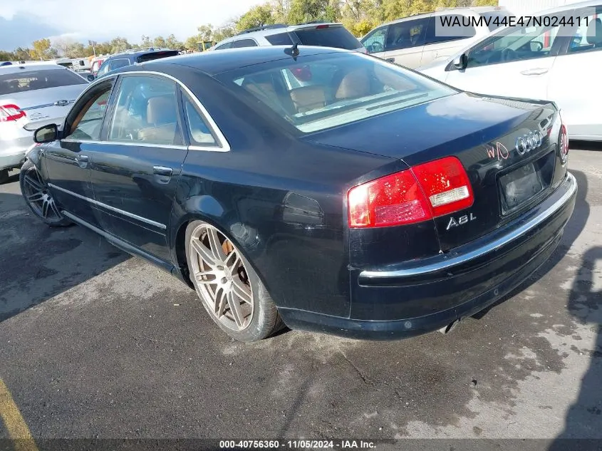 2007 Audi A8 L 4.2 VIN: WAUMV44E47N024411 Lot: 40756360