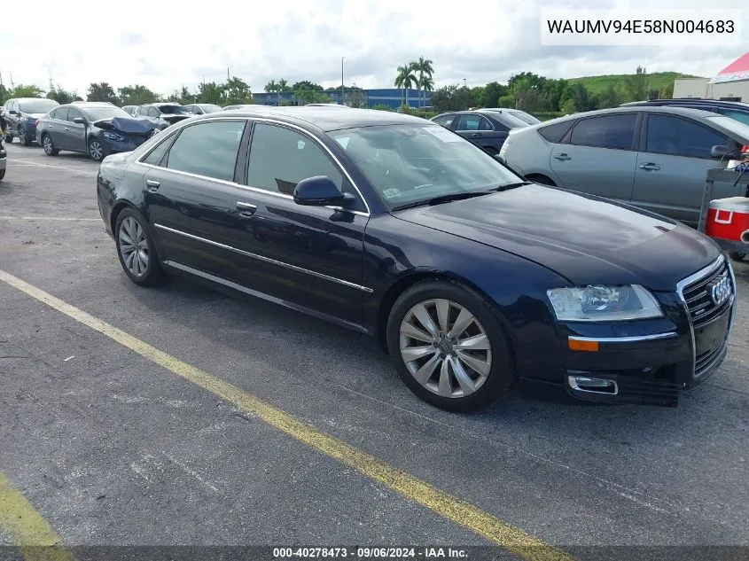 2008 Audi A8 L 4.2 VIN: WAUMV94E58N004683 Lot: 40278473