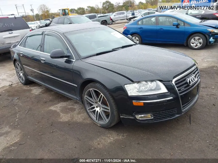 2008 Audi A8 L 4.2 VIN: WAUMV94E08N017762 Lot: 40747271