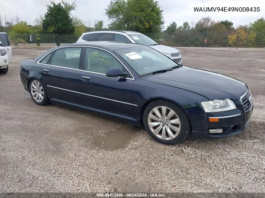 2009 Audi A8 L 4.2 VIN: WAUMV94E49N008435 Lot: 40412400