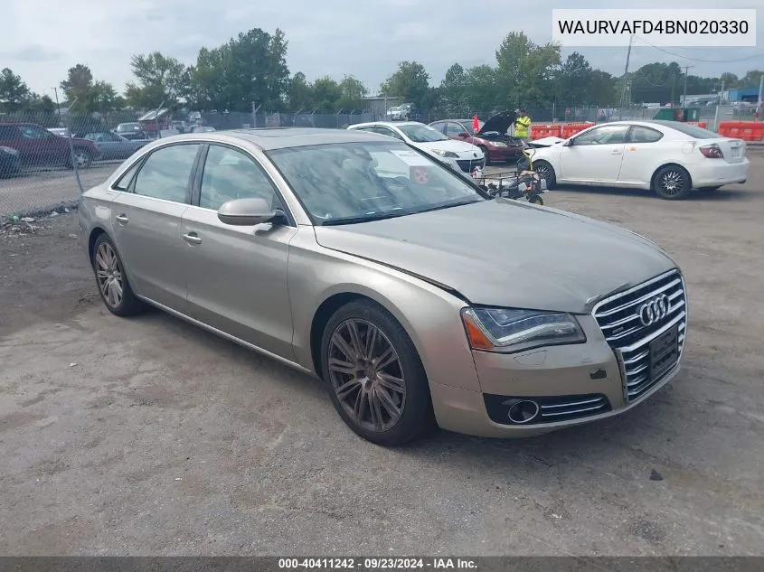 WAURVAFD4BN020330 2011 Audi A8 L 4.2