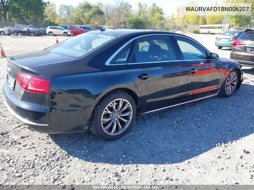 WAURVAFD1BN006207 2011 Audi A8 L 4.2