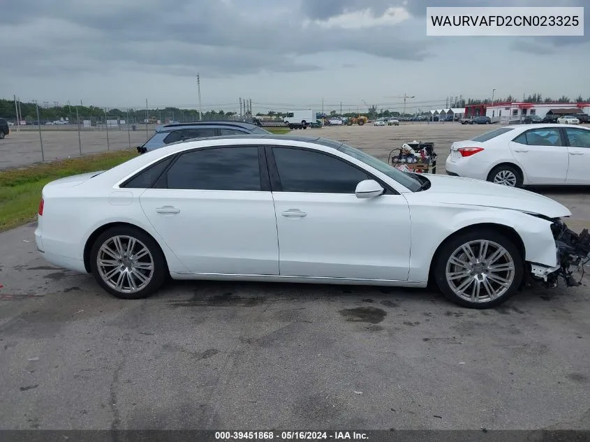 2012 Audi A8 L 4.2 VIN: WAURVAFD2CN023325 Lot: 39451868