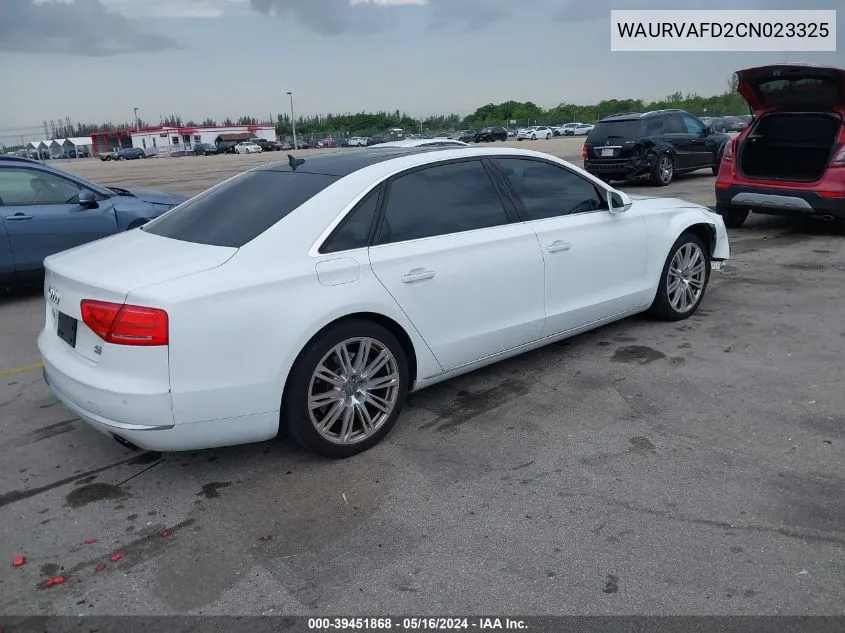 WAURVAFD2CN023325 2012 Audi A8 L 4.2