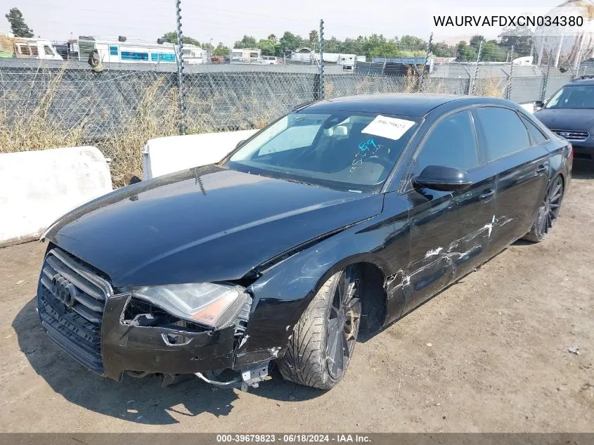 2012 Audi A8 L 4.2 VIN: WAURVAFDXCN034380 Lot: 39679823