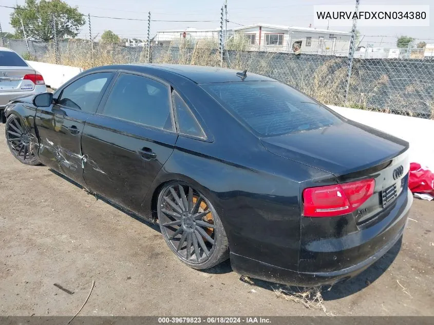 WAURVAFDXCN034380 2012 Audi A8 L 4.2