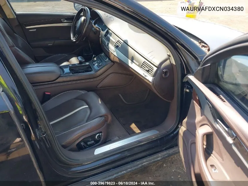 WAURVAFDXCN034380 2012 Audi A8 L 4.2