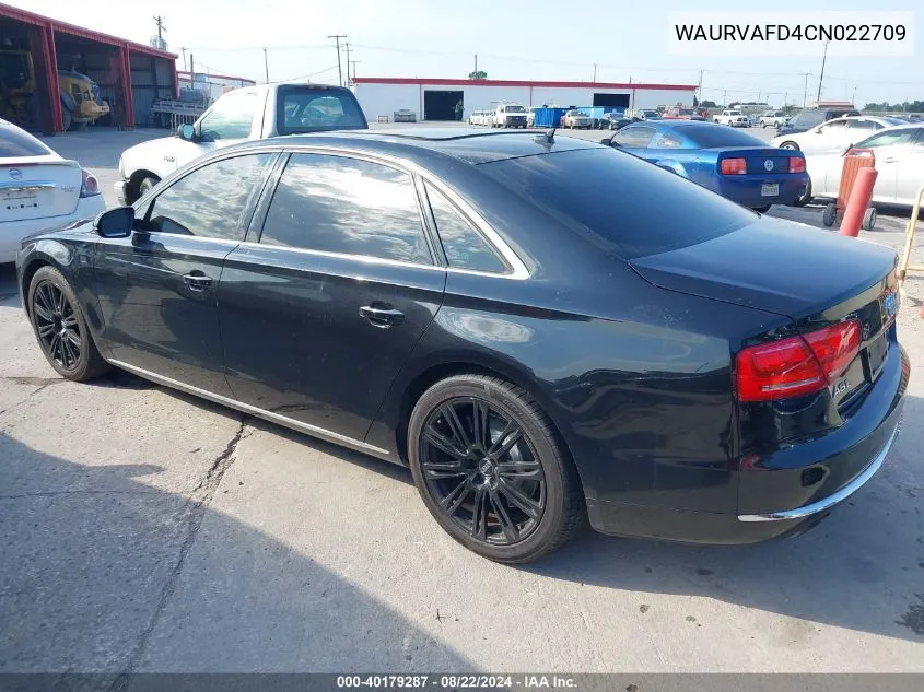 WAURVAFD4CN022709 2012 Audi A8 L 4.2