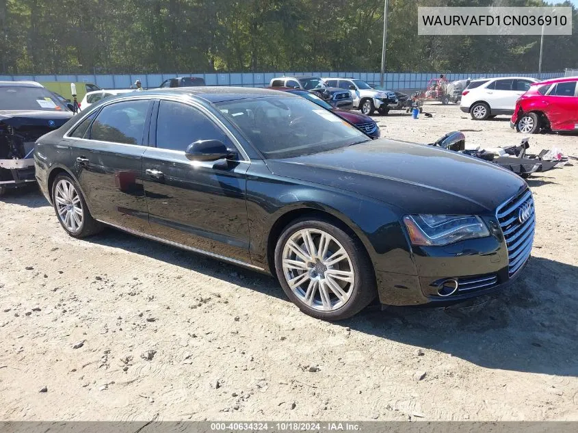 WAURVAFD1CN036910 2012 Audi A8 L 4.2