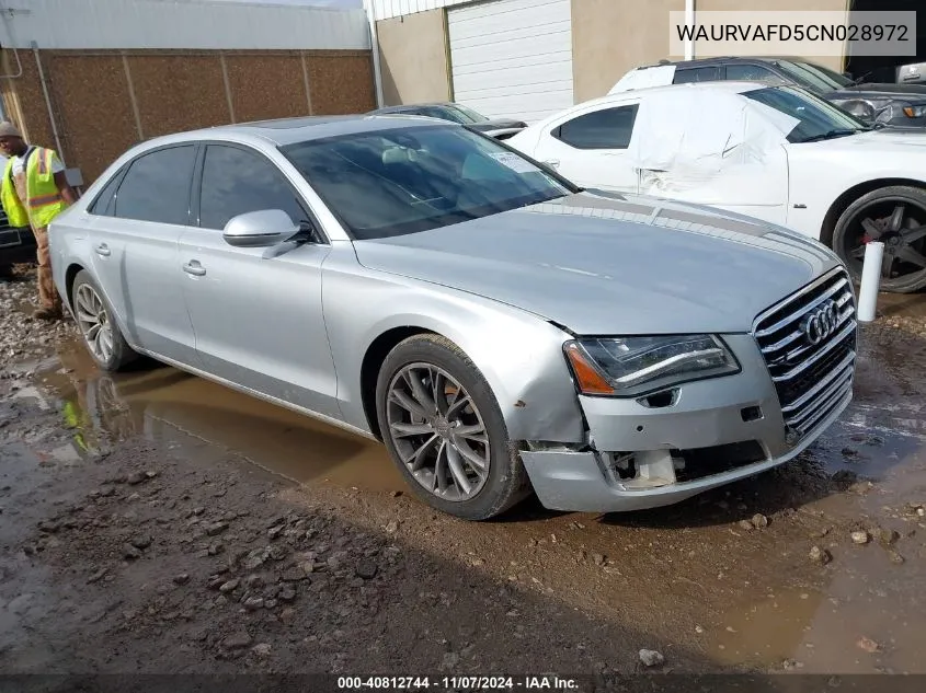 2012 Audi A8 L 4.2 VIN: WAURVAFD5CN028972 Lot: 40812744