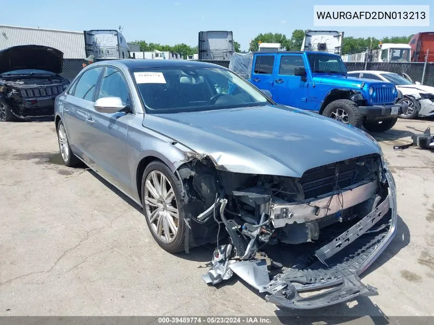 WAURGAFD2DN013213 2013 Audi A8 L 3.0T