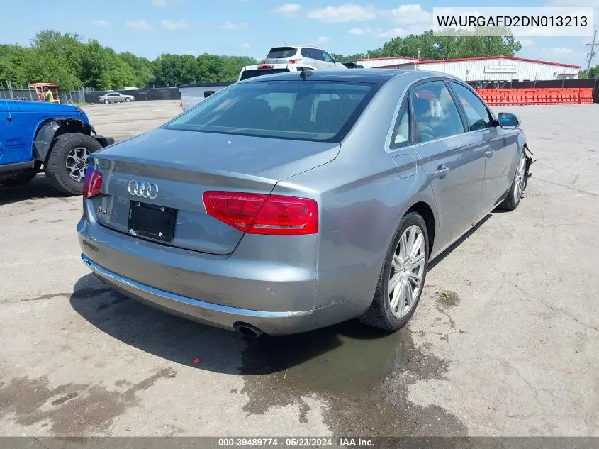 WAURGAFD2DN013213 2013 Audi A8 L 3.0T