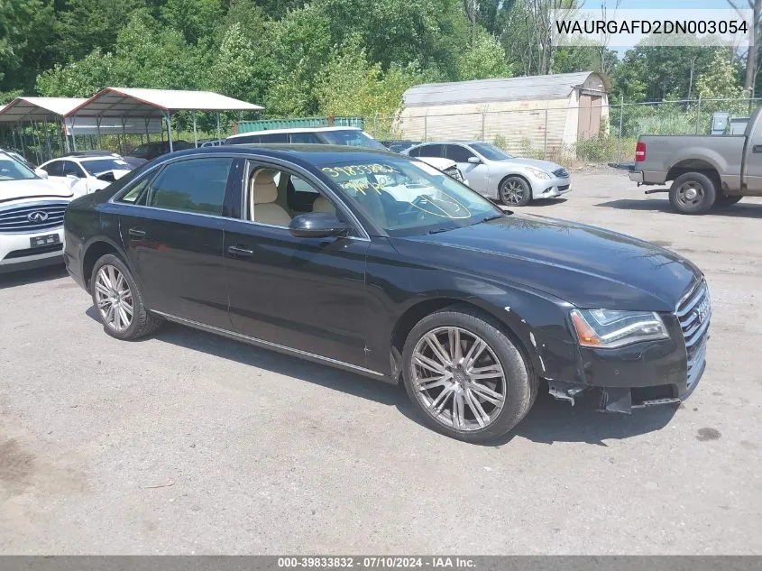 2013 Audi A8 L 3.0T VIN: WAURGAFD2DN003054 Lot: 39833832