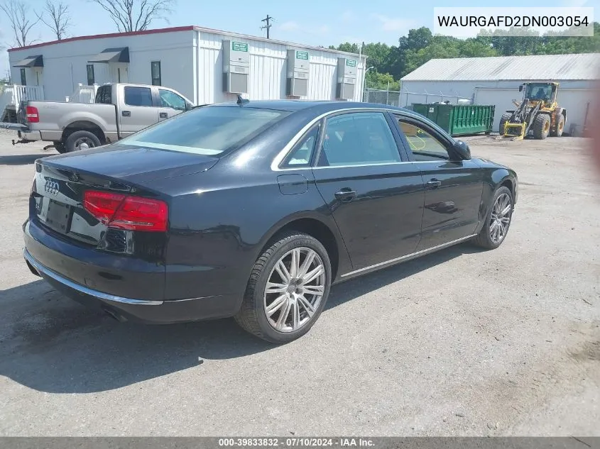 2013 Audi A8 L 3.0T VIN: WAURGAFD2DN003054 Lot: 39833832