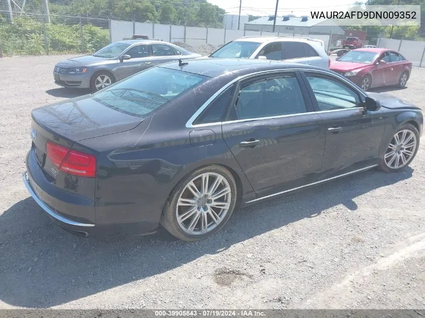 WAUR2AFD9DN009352 2013 Audi A8 L 4.0T