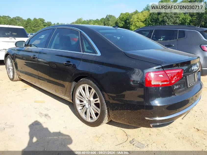 2013 Audi A8 L 4.0T VIN: WAUR2AFD7DN030717 Lot: 40151806