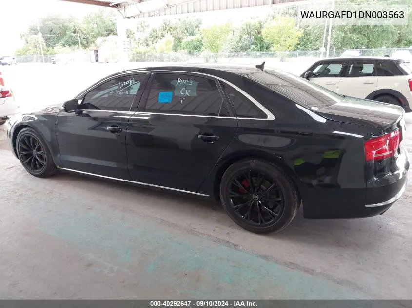 WAURGAFD1DN003563 2013 Audi A8 L 3.0T