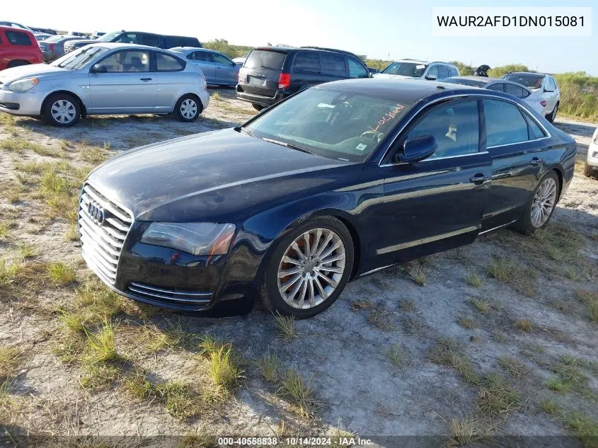 2013 Audi A8 L 4.0T VIN: WAUR2AFD1DN015081 Lot: 40558838