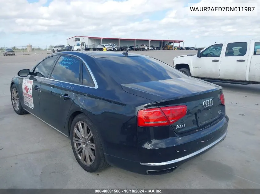 WAUR2AFD7DN011987 2013 Audi A8 L 4.0T