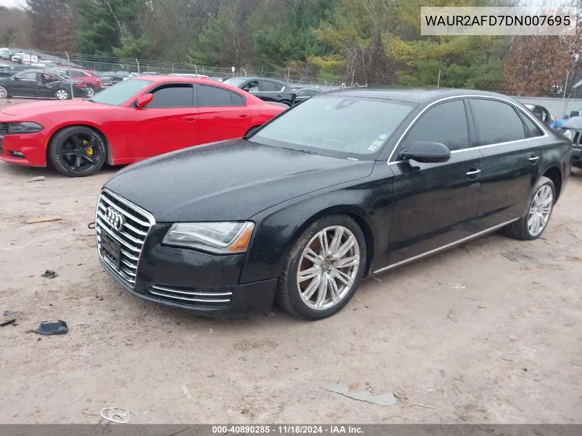 2013 Audi A8 L 4.0T VIN: WAUR2AFD7DN007695 Lot: 40890285