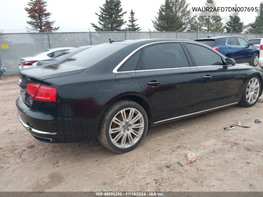 2013 Audi A8 L 4.0T VIN: WAUR2AFD7DN007695 Lot: 40890285