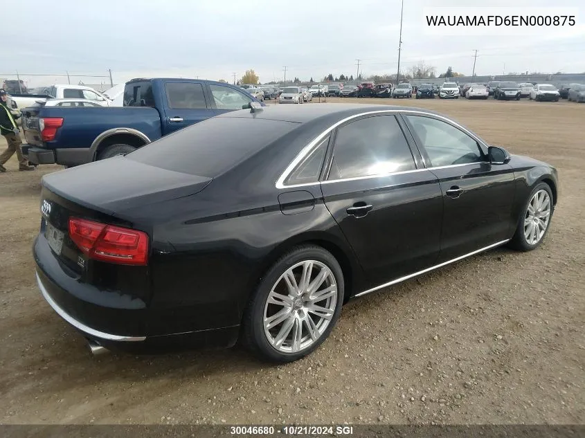 WAUAMAFD6EN000875 2014 Audi A8 Tdi/Quattro