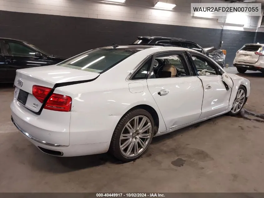 WAUR2AFD2EN007055 2014 Audi A8 L 4.0T