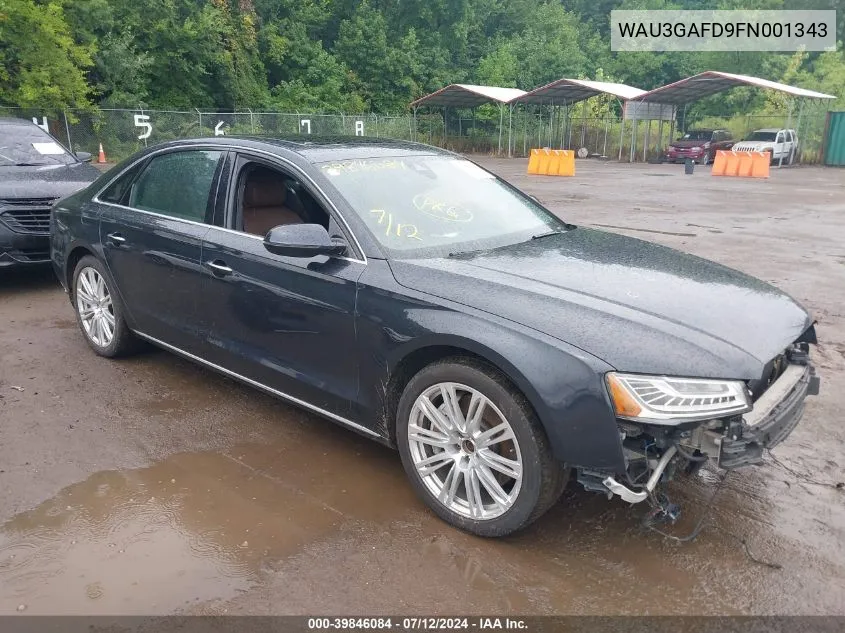 WAU3GAFD9FN001343 2015 Audi A8 L 3.0T