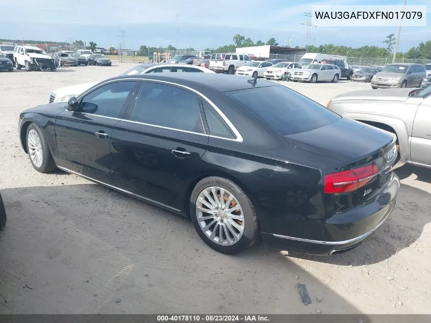 WAU3GAFDXFN017079 2015 Audi A8 L 3.0T