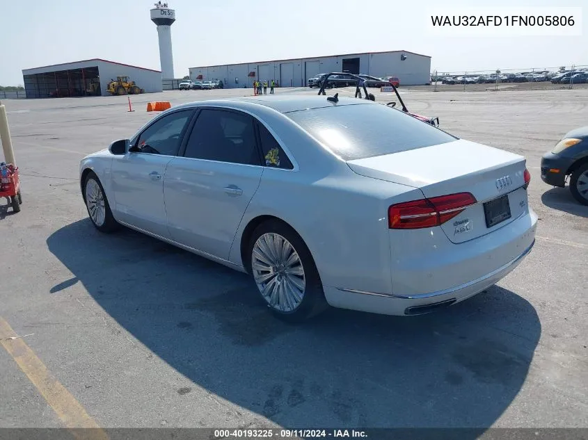 WAU32AFD1FN005806 2015 Audi A8 L L Quattro