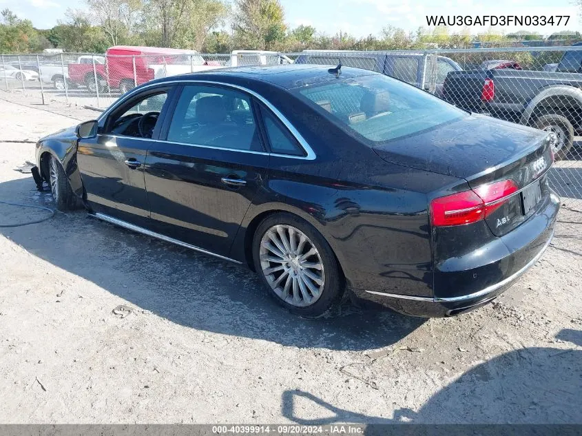 WAU3GAFD3FN033477 2015 Audi A8 L 3.0T