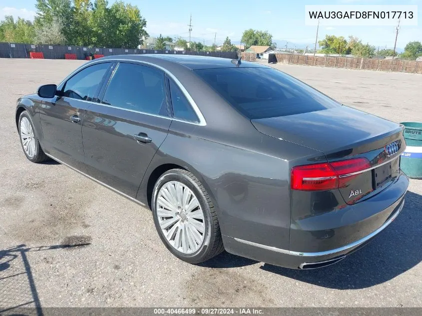 WAU3GAFD8FN017713 2015 Audi A8 L 3.0T