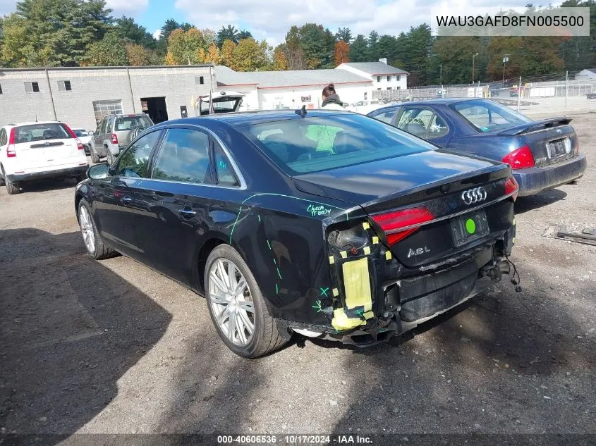 WAU3GAFD8FN005500 2015 Audi A8 L 3.0T