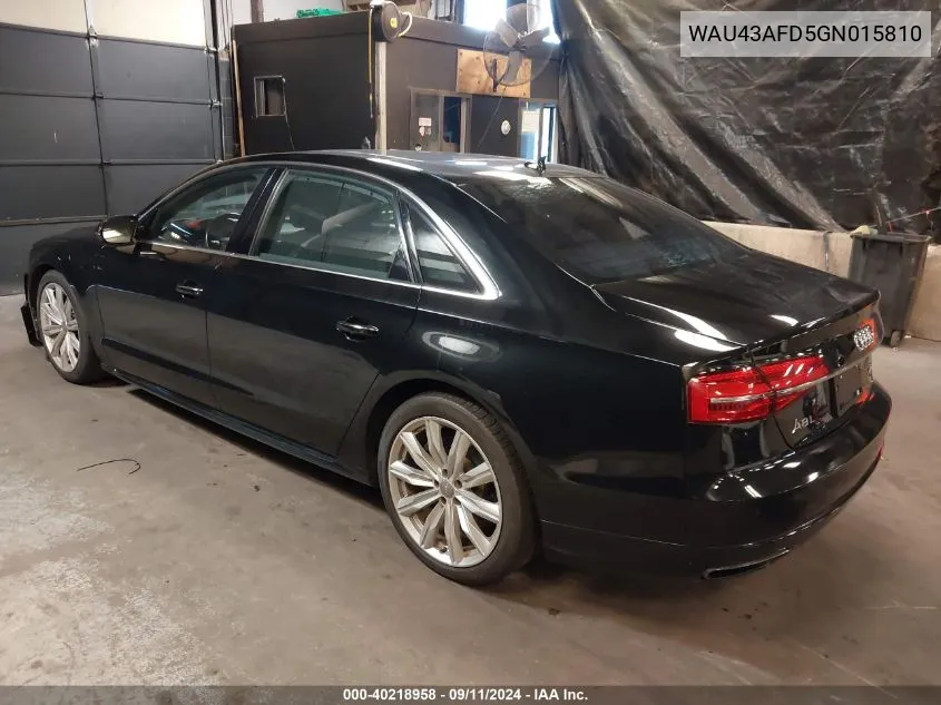 WAU43AFD5GN015810 2016 Audi A8 L 4.0T Sport